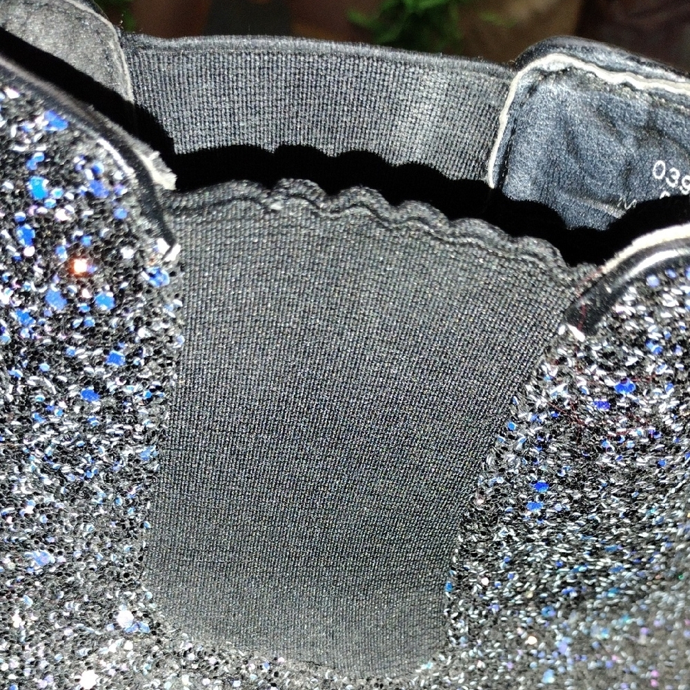 ASOS Black Platform Glitter Shoes - Picture 7 of 8